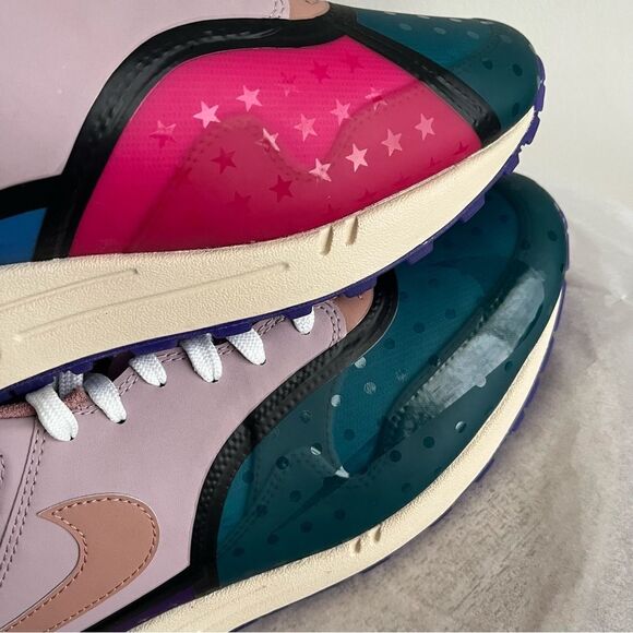 Nike Air Max 1 Premium Plum Fog Fossil Rose Womens Size 13 NWOB - Picture 8 of 11